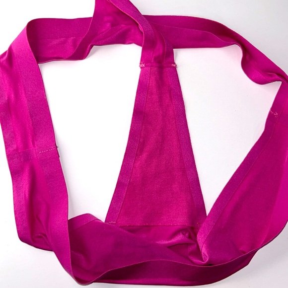 SOMA Enbliss Soft Stretch Thong Panties‎ in Plumeria Fuchsia Pink Sz M NEW - Picture 12 of 13